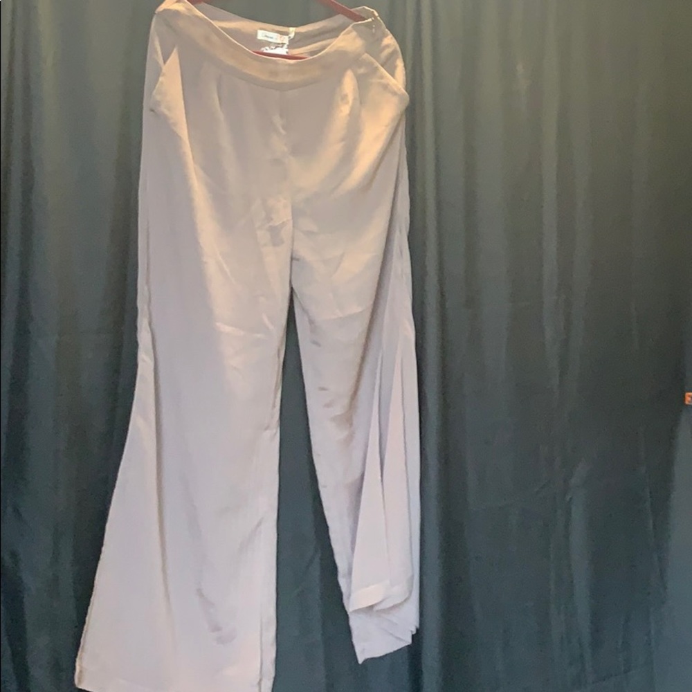 NWT Tan sheer palazzo pants - Picture 6 of 8